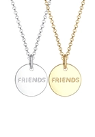 Elli Ketten-Set Partnerkette Friends Infinity Bi-Color 925 Silber