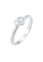 Elli Elli Ring dames hart symbool fonkelend met cubic zirconia kristallen in 925 sterling zilver