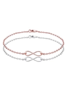 Elli Armband Set Infinity Unendlichkeit Liebe 925 Sterling Silber