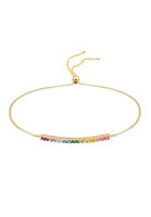 Elli Armband Rainbow Kugel Bunt Swarovski Kristalle 925 Silber, Gold, 16 cm, gold, cm