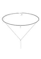 Elli Collierkettchen Choker Geo Dreieck Layer Minimal 925 Silber