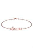 Elli Armband ROSÉGOLD 925 Silber mit "Love" Schriftzug