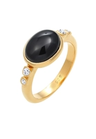 Elli Fingerring Cocktailring Onyx Topas Edelsteine 925 Silber