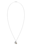 Nenalina Halskette Flügel Ornament Engelsflüsterer (25 mm) 925 Silber, 80 cm, silber, cm