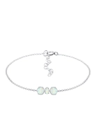 Elli Armband Armkettchen Synthetischer Opal Trend 925 Silber