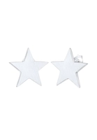 Elli Elli Oorbellen Dames Studs Sterren Mat Astro Basic in 925 Sterling Zilver Verguld