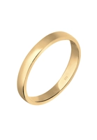 Elli Ring Basic Bandring Trend 925 Sterling Silber, Gold, 58 mm, gold