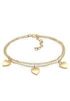 Elli Armband Herz Symbol Love Trio Layer Erbskette 925 Silber