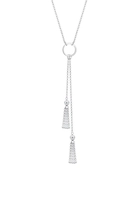 Elli Halskette Y-Kette Layer Geo Kreis Kugel 925 Sterling Silber, 60 cm, silber, cm