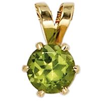 Gelbgold Anhänger 585 mit Peridot