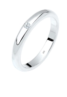 DIAMORE Ring 925 Sterling Silber Diamant ct 0.03 Verlobungsring, Weiß, 56 mm, weiß