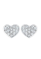 Elli Paar Ohrstecker Herz Liebe Swarovski Kristalle 925 Silber Noble