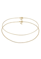 Elli Ketten-Set Halskette Choker Set Schlangen Ankerkette 0112121719 (Set 2 tlg)