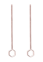 Elli Dames Kettingzoeker met Hexagon Hanger Basic in 925 Sterling Zilver