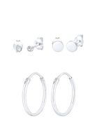 Elli Ohrring-Set 3er Set Stecker Swarovski Kristalle 925 Silber