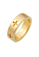 Elli Elli Ring Dames Cross Cut-Out Faith in 925 Sterling Zilver