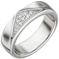 SIGO Damen Ring 925 Sterling Silber 8 Zirkonia Silberring