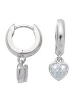 Adelia´s Paar Creolen »Silber 925 Sterling Silver Ohrringe - Creolen«, Herz 925 Sterling Silber mit Zirkonia Ø 1.18 cm