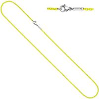 sigo Rundankerkette Edelstahl gelb lackiert 42 cm Kette Halskette Karabiner