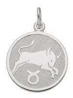 Adelia´s Kettenanhänger »Silber 925 Sterling Silver Sternzeichen Anhänger«, Stier 925 Sterling Silber Ø 1.57 cm