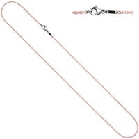 sigo Rundankerkette Edelstahl rosa lackiert 42 cm Kette Halskette Karabiner