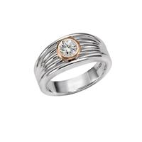 Vivance Ring »925-/ Sterling Silber zweifarbig Zirkonia«