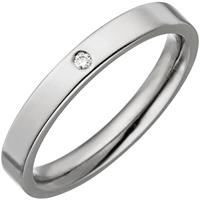 SIGO Partner Ring schmal aus Titan 1 Diamant Brillant Partnerring Titanring