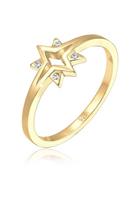 Elli Fingerring »Sterne Starburst Swarovski Kristalle 925 Silber«