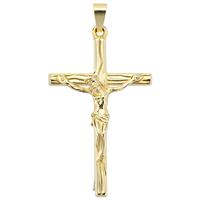 sigo Anhänger Kreuz 585 Gold Gelbgold Kreuzanhänger Goldkreuz