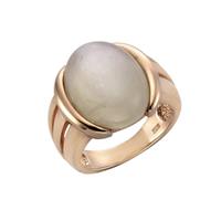 Zeeme Ring »925/- Sterling Silber rotvergoldet Mondstein«