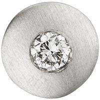 sigo Anhänger rund 950 Platin matt 1 Diamant Brillant 0,25ct. Platinanhänger