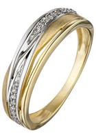 Jobo Goldring, 333 Gold bicolor mit Zirkonia