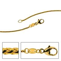 SIGO Bingokette 585 Gelbgold 1,2 mm 38 cm Gold Kette Halskette Goldkette Karabiner