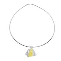 OSTSEE-SCHMUCK Halsreif »Mette Silber 925/000 Bernstein« (2-tlg)