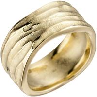 SIGO Damen Ring 585 Gold Gelbgold matt mattiert Goldring