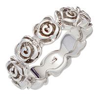 SIGO Damen Ring Rosen 925 Sterling Silber rhodiniert Silberring