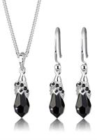 Elli Schmuckset »Swarovski Kristalle 925 Sterling Silber«