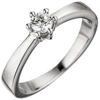 SIGO Damen Ring 925 Sterling Silber 1 Zirkonia Silberring