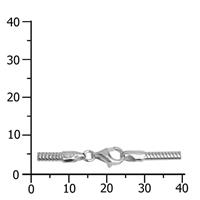 OSTSEE-SCHMUCK Silberkette »- Schlange 2,4 mm - Silber 925/000 -,« (1-tlg)