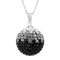 Schmuck-Elfe Kette mit Anhänger »Shamballa Kugel Groß« (inkl. Schmuckbox), 925 Sterling Silber