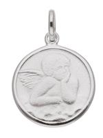 Adelia´s Kettenanhänger »Silber 925 Sterling Silver Schmuck Medaille«, Amor 925 Sterling Silber Ø 1.2 cm