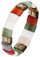 Jobo Armband, mit bunten Edelsteinen