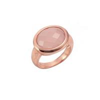 Jamelli Ring »925/- Sterling Silber rosévergoldet mit Chalcedon«