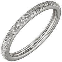 SIGO Damen Ring schmal 925 Sterling Silber mit Struktur Silberring