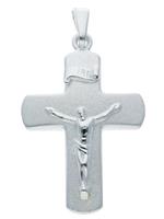 Adelia´s Kettenanhänger »Silber 925 Sterling Silver Kreuz Anhänger«, Korpus 925 Sterling Silber