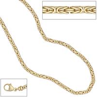 SIGO Königskette 333 Gelbgold 3,2 mm 42 cm Gold Kette Halskette Goldkette Karabiner