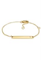 Elli Armband »Kinder Herz Geburt Taufe Namensband 375 Gelbgold«