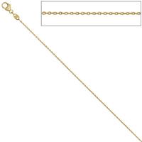 sigo Ankerkette 585 Gelbgold diamantiert 0,6 mm 42 cm Gold Kette Halskette Goldkette