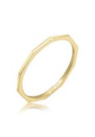 Elli Fingerring »Bandring Geo Basic Minimal Look 375er Gelbgold«