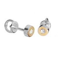 OSTSEE-SCHMUCK Paar Ohrstecker »Sunny Exklusiv Silber 925/000 & Gold 585/000 Swarowski-Kristall« (2-tlg)